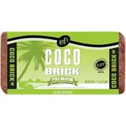 650g Coco Brick Premium Coir Peat Organic Plant Growth Medium Husk 9L Nutrifield