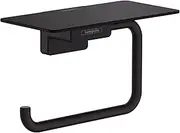 hansgrohe 41772670 AddStoris Roll Shelf Toilet Paper Holder, Matte Black