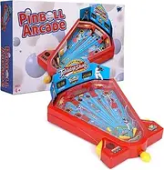 Point Games Pinball Arcade - Miniature Tabletop Baseball Board for Kids - Self-Contained & Safe Arcade Toy - Small Baseball Table Game- Pinball Machine for Kids - Ideal Toy for Boys and Girls
