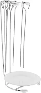 Kebab Skewers Stainless Steel Rack BBQ Rack for Kebab Skewer Holder for Grill Rust-