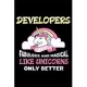 Developers Are Fabulous And Magical Like Unicorns Only Better: Productivity Planner, Unicorn Notebook, Schedule Book For Appointments, Daily Journal F