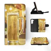 FLIP CASE FOR SAMSUNG GALAXY|ALCOHOLIC BEER MUG FROTH #2