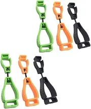 DACUAN 6Pcs Plastic Safety Work Glove Grabber Clips,Work Safety Clip Guard Labor Glove Keeper