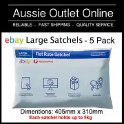 Australia Post eBay Large Satchel 405mm x 310mm - 5 pack - Aussie Outlet Online