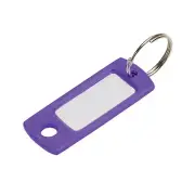 Lucky Line 16965 Key Tag with Ring Purple 50 Per Pack