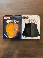 Disney POP IT! Sensory Fun IRON MAN And Star War Popping MOTOR SKILLS Fidget