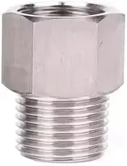 1pc Female to Male BSP Thread Stainless Steel High Pressure Pipe Fitting Adapter Coupling(F M10x1-M BSP3I8)