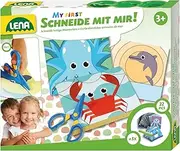 Lena 42632 Blade with me Sea Creatures, includes Scissors, Set of 27