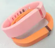 2 Small Combo Light Candy PINK, ORANGE for FitBit FLEX Wristband/Bracelet