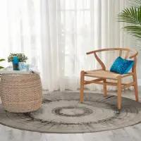 在飛比找momo購物網優惠-【Fuwaly】暮輪地毯-直徑200cm(木紋 簡約 自然風