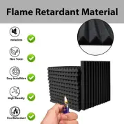 12~96PACK 12"X12"X1" Acoustic Foam Panel Wedge Studio Sound blocking Wall Tile