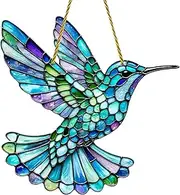 Hummingbird Suncatchers - Delicate Acrylic Hummingbird | Colorful Bird Sun Catcher | Hummingbird Window Decor Suitable for Wall, Living Room, Bedroom, and Window