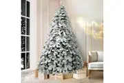 Jingle Jollys Christmas Tree 1.8m Snow Flocked Xmas Tree Decorations 468 Tips