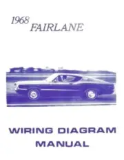 FORD 1968 Fairlane Wiring Diagram Manual 68