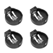 4 Pcs CR/LIR2450 Horizontal Battery Holder Black Container Case