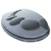 Bathroom WC Toilet Bowl Seat Decorated Lid Cover Print Images Photos Stones