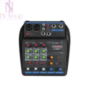 Audio Mixer DJ Console 4-Channel + with Bluetooth Phantom Power & Karaoke System