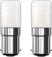 BHMAOYN Light Bulb 12V 24V B15D LED Bulb 4W Warm White 2700K,For Camper,Solar Power,Camper Marine,Refrigerator,Sewing Machine,Extractor Hood,Set of 2