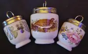 Royal Worcester England Porcelain egg coddler Old Game Grouse Hare Lavinia Berry