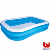 Bestway 2.62尺藍色長方型家庭泳池 54006