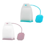Silicone Reusable Tea Infuser Filter Strainer Leaf Bag Shaped Herbal Teas