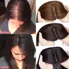 Deluxe Clip In Human Hair Topper Hairpiece Toupee with Bangs Silk Base For Women