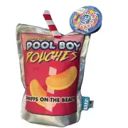 NWT Bark Box Boozehound Juice Pooch 7" Plush Squeaker Dog Toy Capri Sun Large