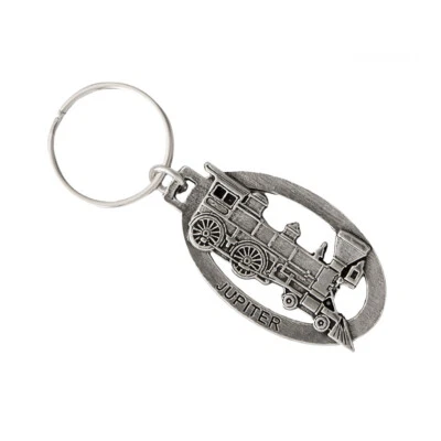 Train Engine "Jupiter" Keychain A245KC 2 Inch Railroad Gift Metal Made in USA