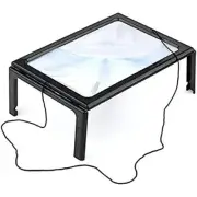 3X Magnifying Glass for Reading with 12 LED Lights, Magnifying Glasses with