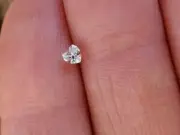 0.20Ct Heart Cut Lab-Created Diamond Women's Nose Pin 14k White Gold Plated