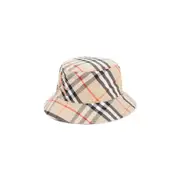 [Burberry] Burberry-Beige Recycled Polyester Bucket Hat-Uomo M STAND