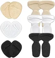 12 Pieces Gel Metatarsal Pads (Adhesive-Backed), Ball of Foot Cushions, Forefoot Support for Metatarsalgia, Morton's Neuroma