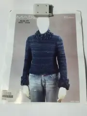 Single Pattern To Knit A Bobble Trimmed Pullover Originally In MADIL REBUS YARN