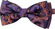 [YourTies] Pre-Tied Bow Ties for Men Silk Paisley Striped Bowtie Party Wedding Bowties