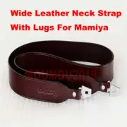 Wide Leather Neck Strap With Lugs Fits For Mamiya RB67 RZ67 M67 C330 C220 camera