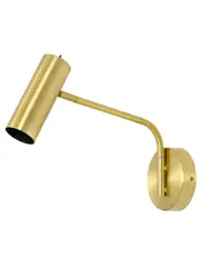 Nevada 1 Light Swing Arm Wall Bracket in Brass