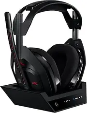 Logitech G Astro A50 Lightspeed Wireless Gaming Headset + Base Station (Gen 5), PRO-G Graphene, 3-System Switching, USB-C to Xbox, PS5, PC/Mac or Nintendo Switch, Bluetooth - Black