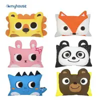 在飛比找樂天市場購物網優惠-【MYHOUSE】韓國防蟎抗敏可愛動物夥伴雙面枕頭套