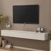 Wall Shelf Floating Shelf Wall Mounted TV Cabinet Set-top Box Router Sky Box CD DVD Photo Jewellery Storage Cabinet TV Stands Multimedia Console Corner Shelves Wall Unit Decor Wall Cabinet TV Bracket