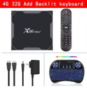 Max plus Smart TV Box Android 9.0 Amlogic S905X3 Quad Core 4GB 32GB 64GB 2.4G&5.