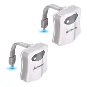 Toilet Night Light with Motion Sensor, 8-Color LED for Bathroom Decor