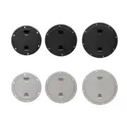 Black/White Flat Inspection Hatch Boats Access Cover Lid Screw Out Deck Plate