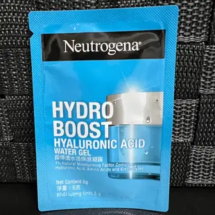 【Neutrogena】露得清水活保濕凝露5g試用包補充包無香特潤凝霜精華液玻尿酸B5賦活水乳光感煥采晶透晚霜修護水凝霜