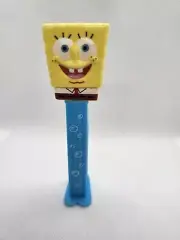 Pez Dispenser SpongeBob Square pants Blue Bubble Stem