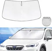 Windshield Sun Shade Fit for Subaru XV Crosstrek 2018-2023 Foldable 240 T Car Front Window Sunshade Accessories Sun Visor Protector Reflective Cover Block UV Rays & Sun Heat