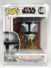 The Mandalorian With The Child #402 Funko Pop - Ships In Pop Protector