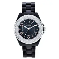 在飛比找momo購物網優惠-【GOTO】奢華時尚手錶-黑x玫刻度(GP0158B-33-