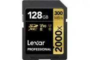 Lexar Professional Gold Series SDXC Memory Card - 128GB UHS-II - V90 - 2000x -