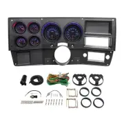 GlowShift Cluster Dashboard Panel Pod Tinted 6-Gauge Bundle for 73-87 Chevy C10