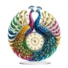 PeacockShape Diamond Art Clock Ornaments Kit Battery Operated5918